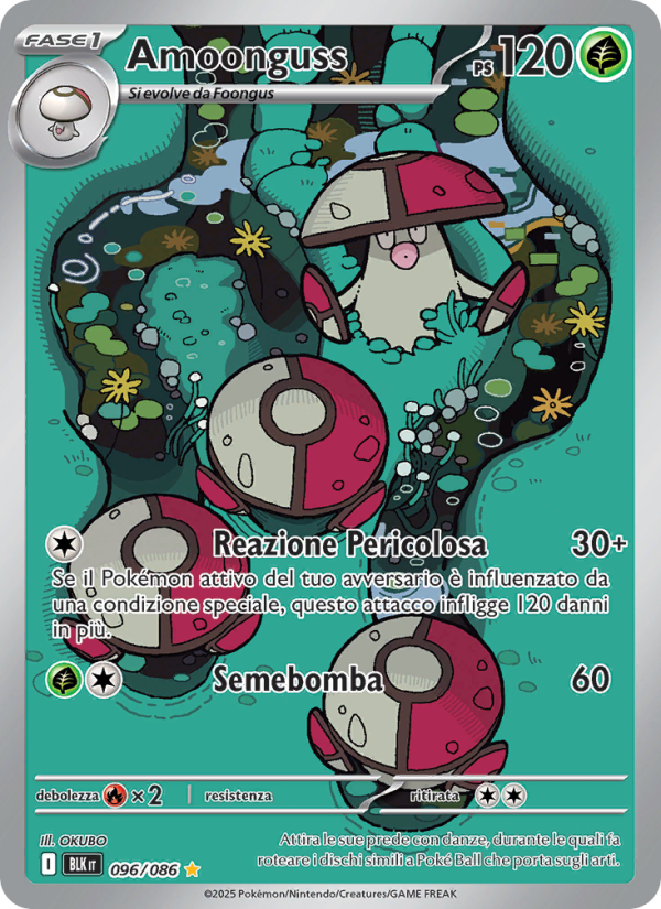 Amoonguss 096/172 — Black Bolt (Italian Pokémon TCG card)