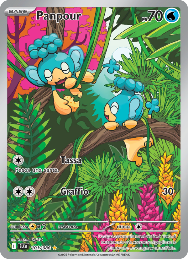 Panpour 101/172 — Black Bolt (Italian Pokémon TCG card)
