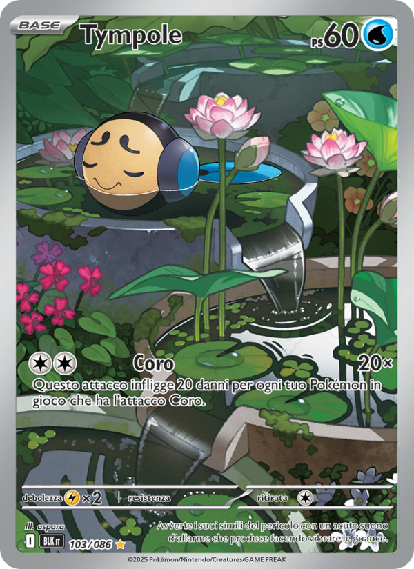 Tympole 103/172 — Black Bolt (Italian Pokémon TCG card)