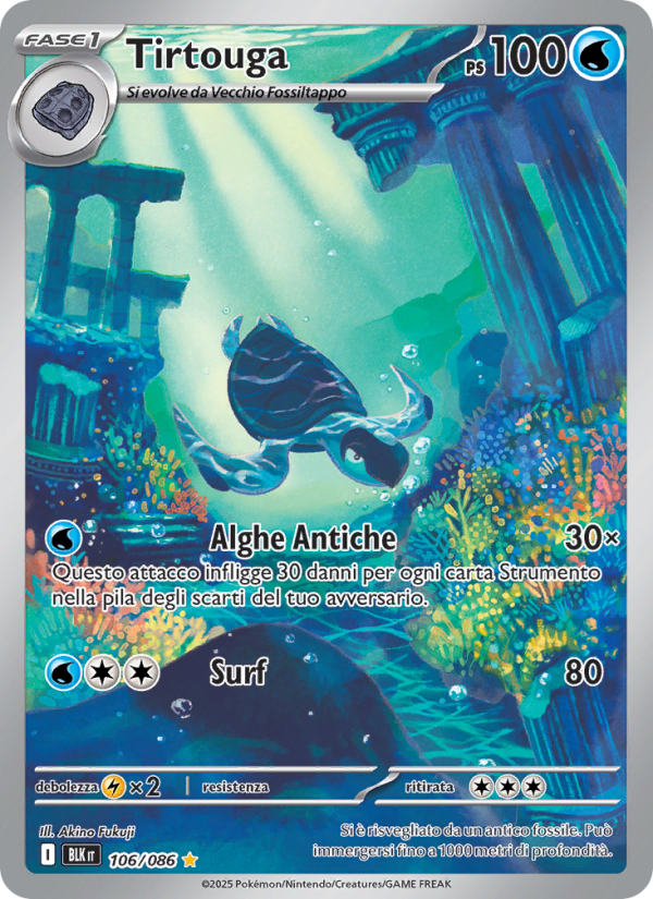 Tirtouga 106/172 — Black Bolt (Italian Pokémon TCG card)