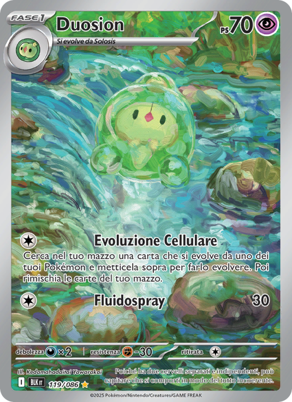 Duosion 119/172 — Black Bolt (Italian Pokémon TCG card)