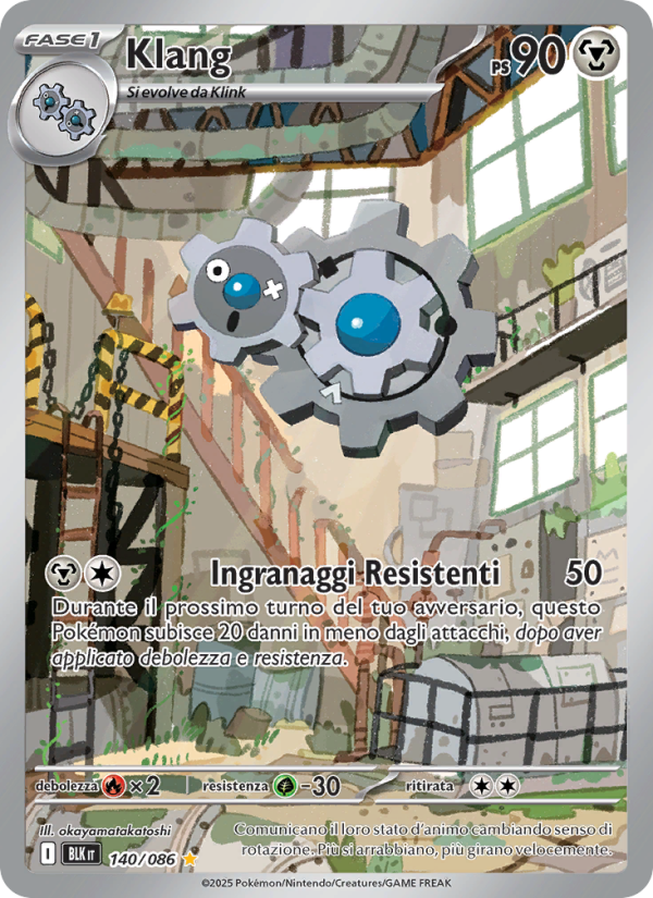 Klang 140/172 — Black Bolt (Italian Pokémon TCG card)