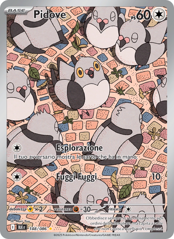 Pidove 148/172 — Black Bolt (Italian Pokémon TCG card)