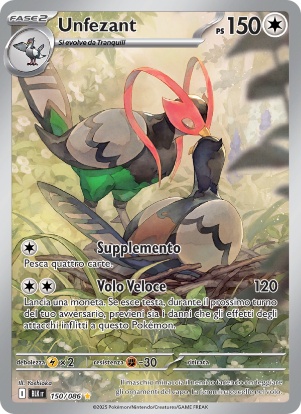 Unfezant 150/172 — Black Bolt (Italian Pokémon TCG card)