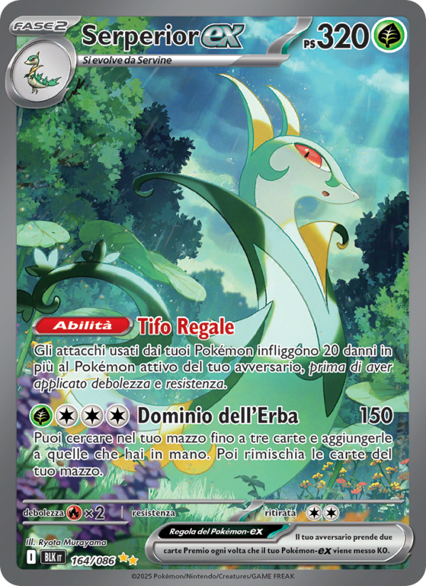 Serperior-ex 164/172 — Black Bolt (Italian Pokémon TCG card)