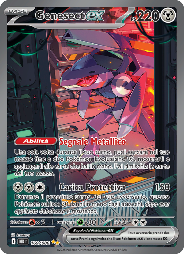 Genesect-ex 169/172 — Black Bolt (Italian Pokémon TCG card)