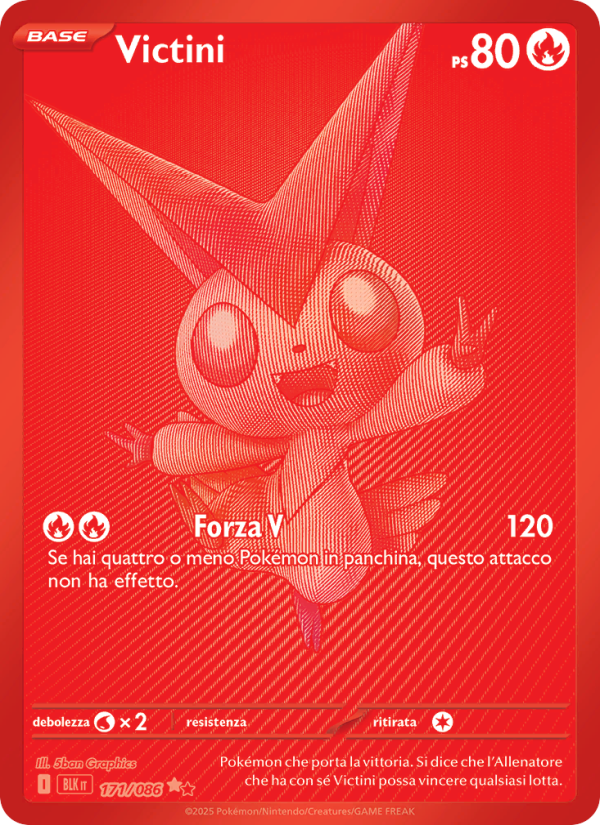 Victini 171/172 — Black Bolt (Italian Pokémon TCG card)