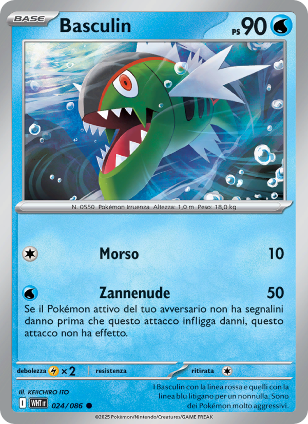 Basculin 024/173 — Fuoco Bianco (Italian Pokémon TCG card)