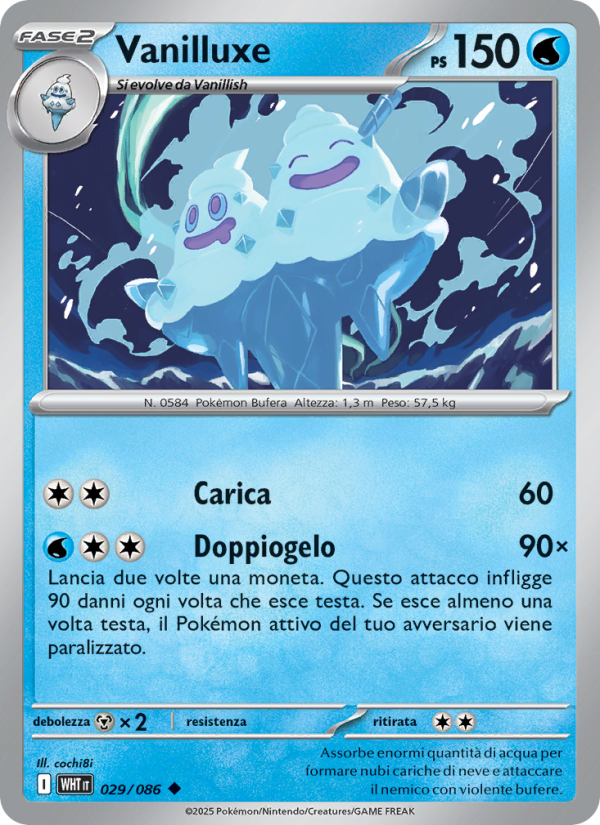 Vanilluxe 029/173 — Fuoco Bianco (Italian Pokémon TCG card)