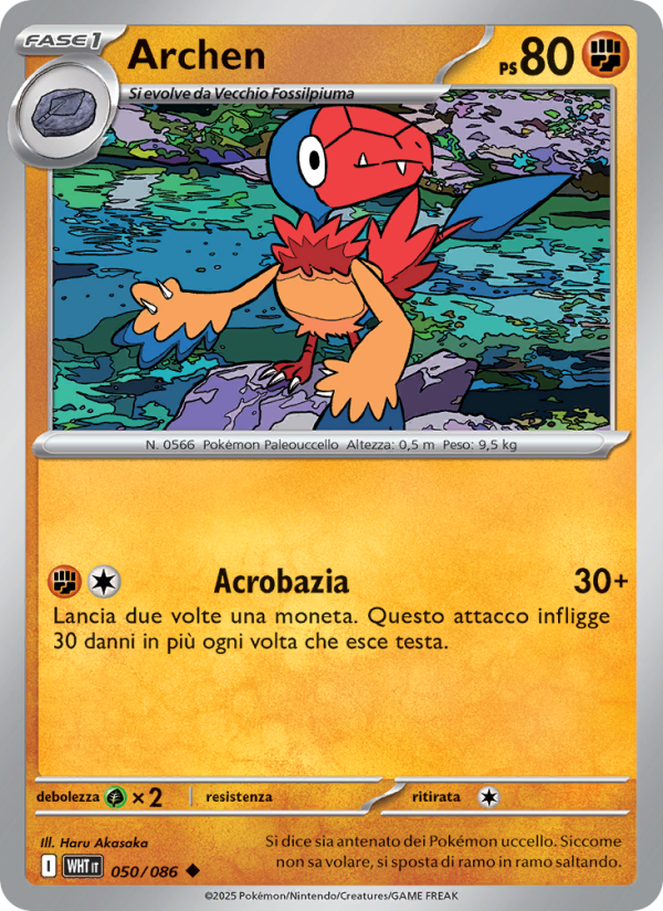 Archen 050/173 — Fuoco Bianco (Italian Pokémon TCG card)