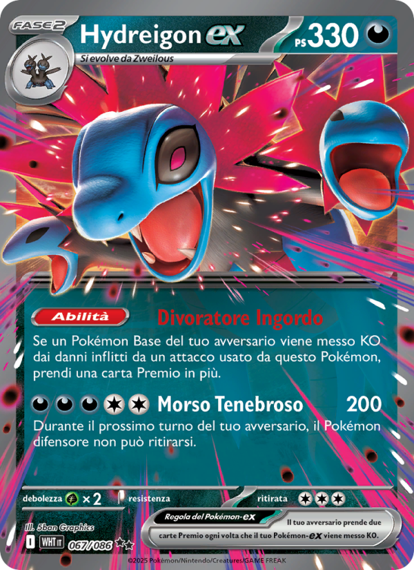 Hydreigon-ex 067/173 — Fuoco Bianco (Italian Pokémon TCG card)