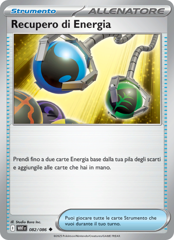 Recupero di Energia 082/173 — Fuoco Bianco (Italian Pokémon TCG card)