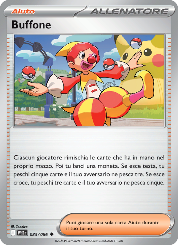 Buffone 083/173 — Fuoco Bianco (Italian Pokémon TCG card)