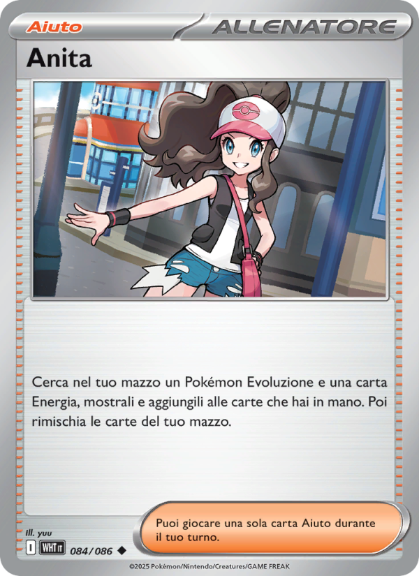 Anita 084/173 — Fuoco Bianco (Italian Pokémon TCG card)