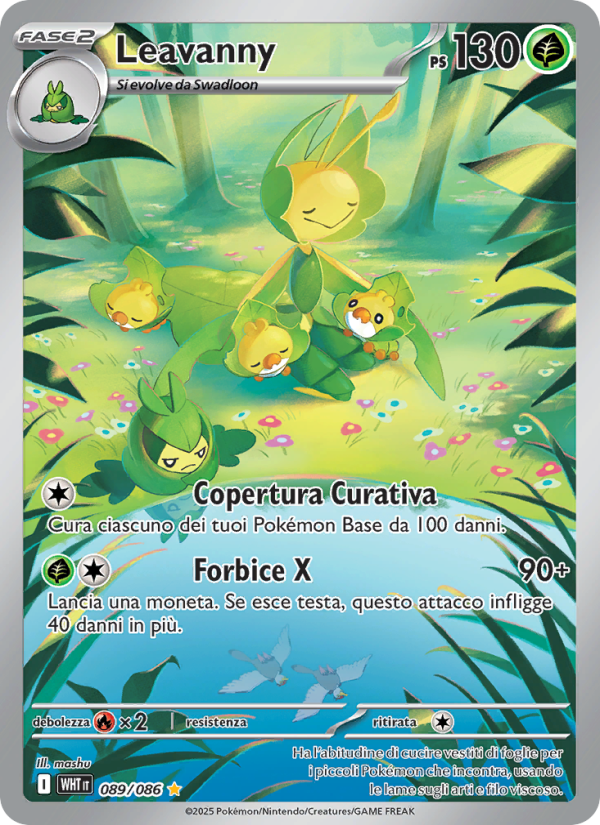 Leavanny 089/173 — Fuoco Bianco (Italian Pokémon TCG card)