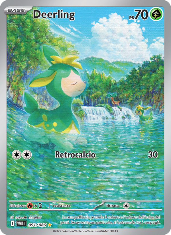 Deerling 091/173 — Fuoco Bianco (Italian Pokémon TCG card)