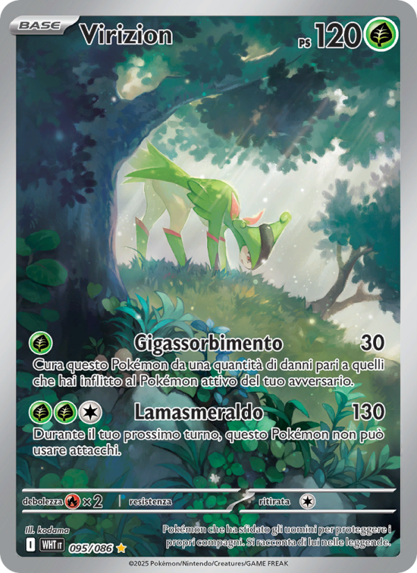 Virizion 095/173 — Fuoco Bianco (Italian Pokémon TCG card)