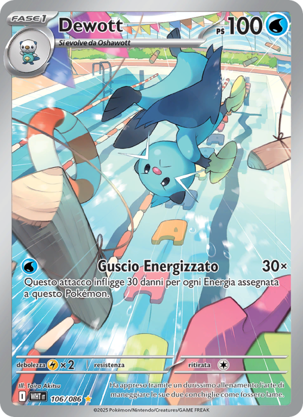Dewott 106/173 — Fuoco Bianco (Italian Pokémon TCG card)
