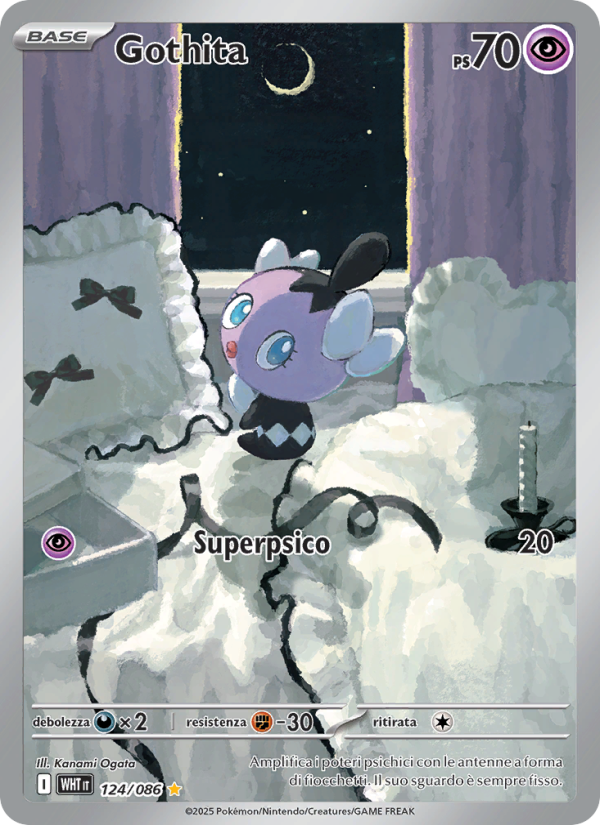 Gothita 124/173 — Fuoco Bianco (Italian Pokémon TCG card)