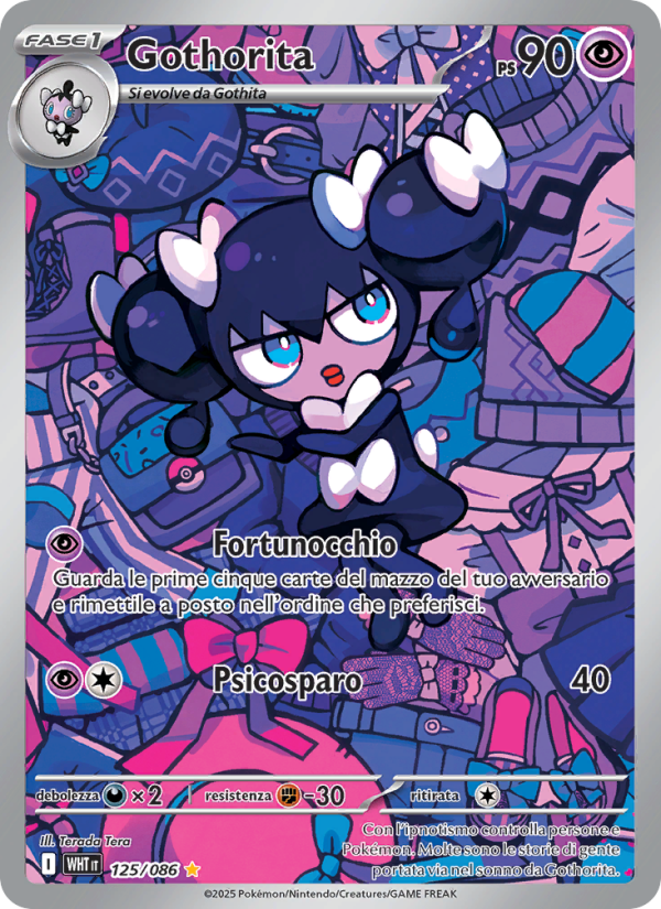 Gothorita 125/173 — Fuoco Bianco (Italian Pokémon TCG card)