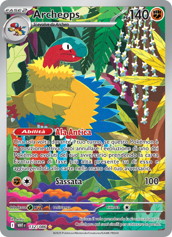 Archeops 132/173 — Fuoco Bianco (Italian Pokémon TCG card)