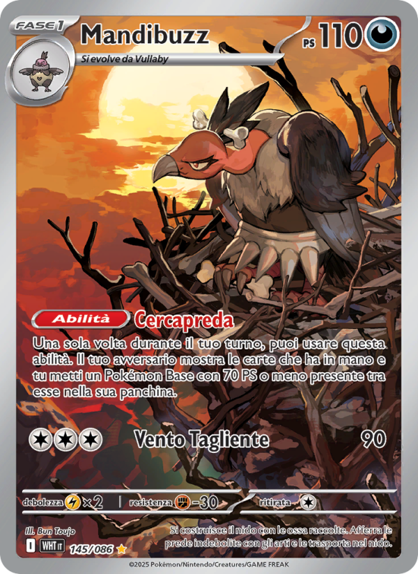 Mandibuzz 145/173 — Fuoco Bianco (Italian Pokémon TCG card)