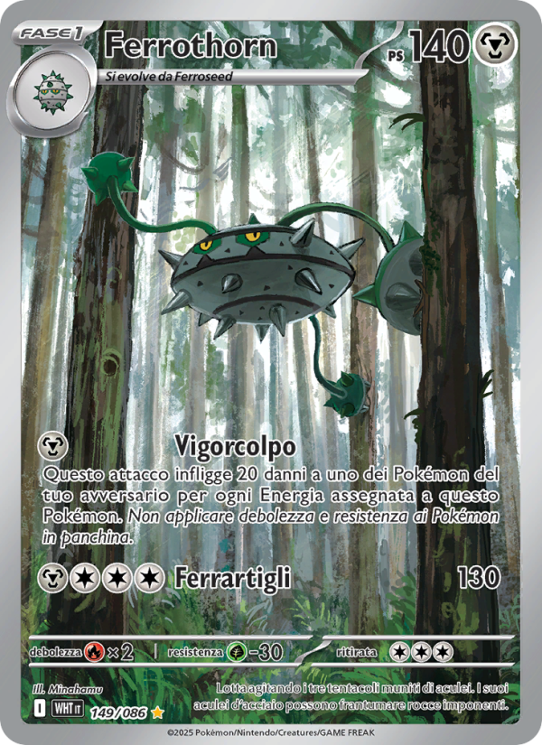 Ferrothorn 149/173 — Fuoco Bianco (Italian Pokémon TCG card)