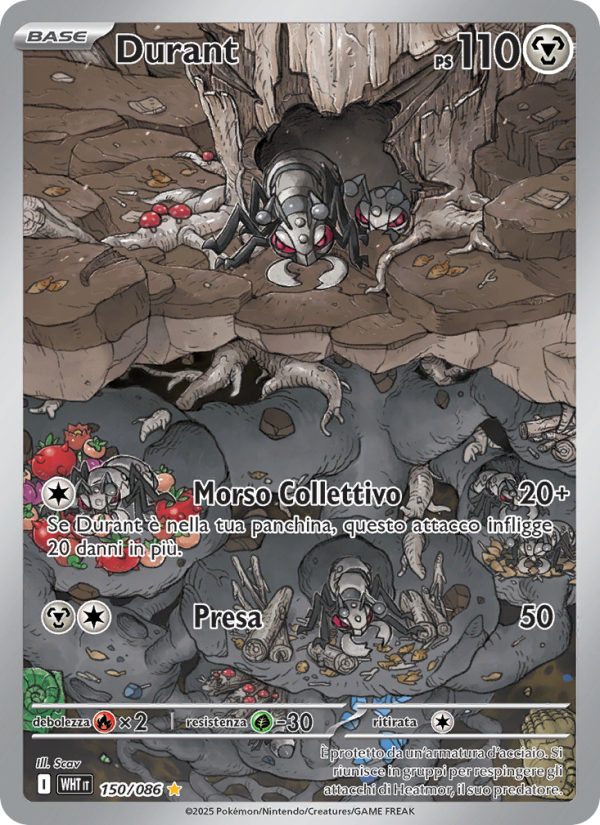 Durant 150/173 — Fuoco Bianco (Italian Pokémon TCG card)