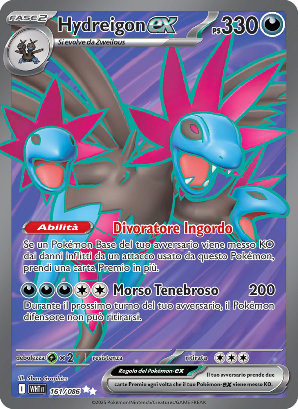 Hydreigon-ex 161/173 — Fuoco Bianco (Italian Pokémon TCG card)