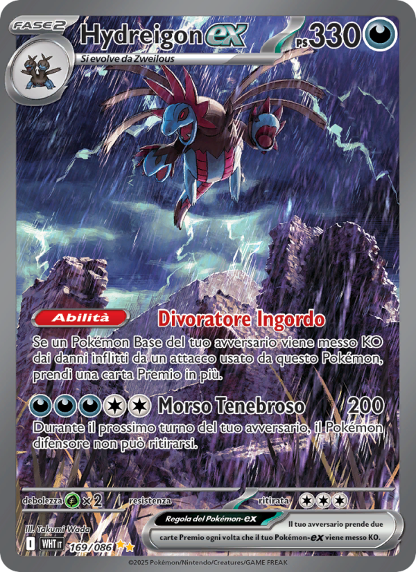 Hydreigon-ex 169/173 — Fuoco Bianco (Italian Pokémon TCG card)