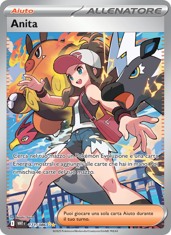 Anita 171/173 — Fuoco Bianco (Italian Pokémon TCG card)