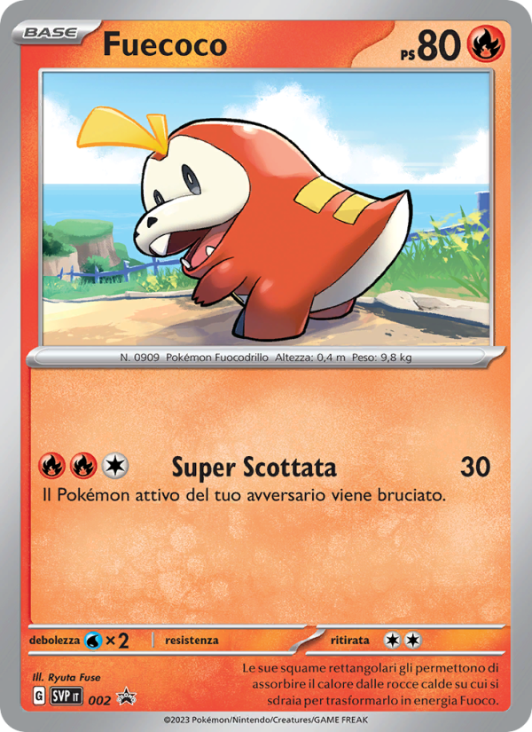Fuecoco 002/192 — SVP Black Star Promos (Italian Pokémon TCG card)