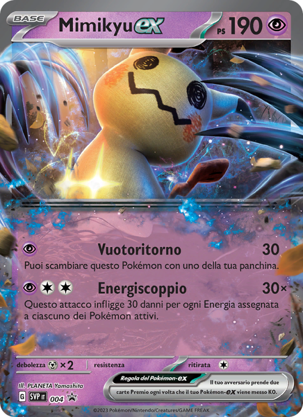 Mimikyu-ex 004/192 — SVP Black Star Promos (Italian Pokémon TCG card)