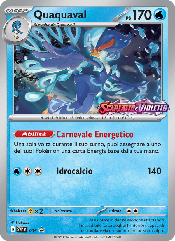 Quaquaval 005/192 — SVP Black Star Promos (Italian Pokémon TCG card)