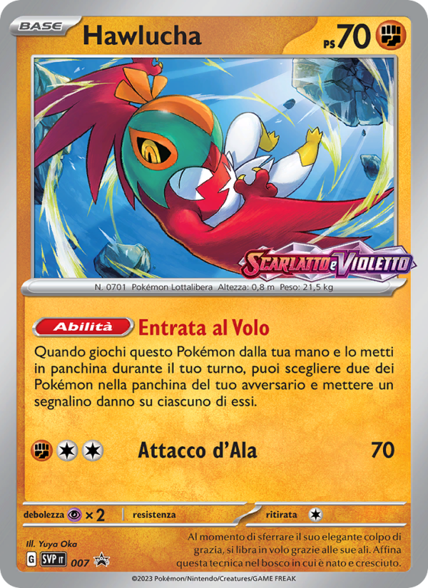 Hawlucha 007/192 — SVP Black Star Promos (Italian Pokémon TCG card)