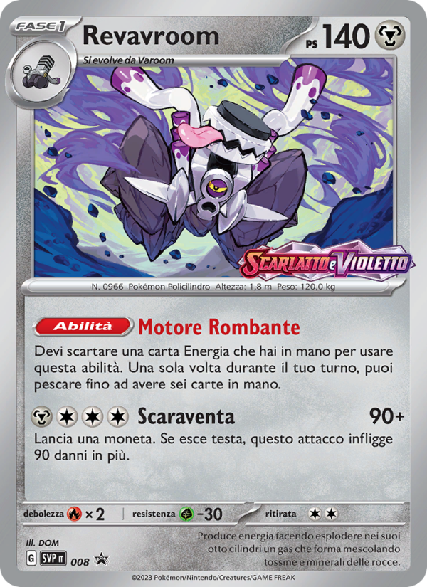 Revavroom 008/192 — SVP Black Star Promos (Italian Pokémon TCG card)