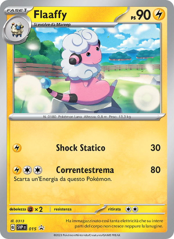 Flaaffy 015/192 — SVP Black Star Promos (Italian Pokémon TCG card)
