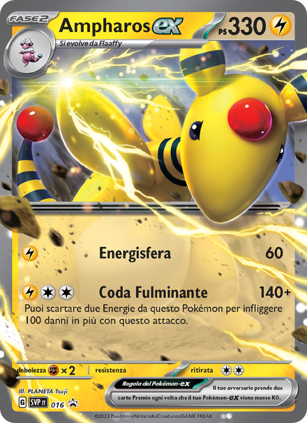 Ampharos-ex 016/192 — SVP Black Star Promos (Italian Pokémon TCG card)