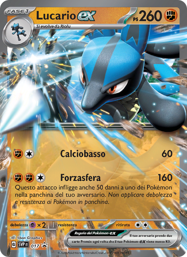 Lucario-ex 017/192 — SVP Black Star Promos (Italian Pokémon TCG card)