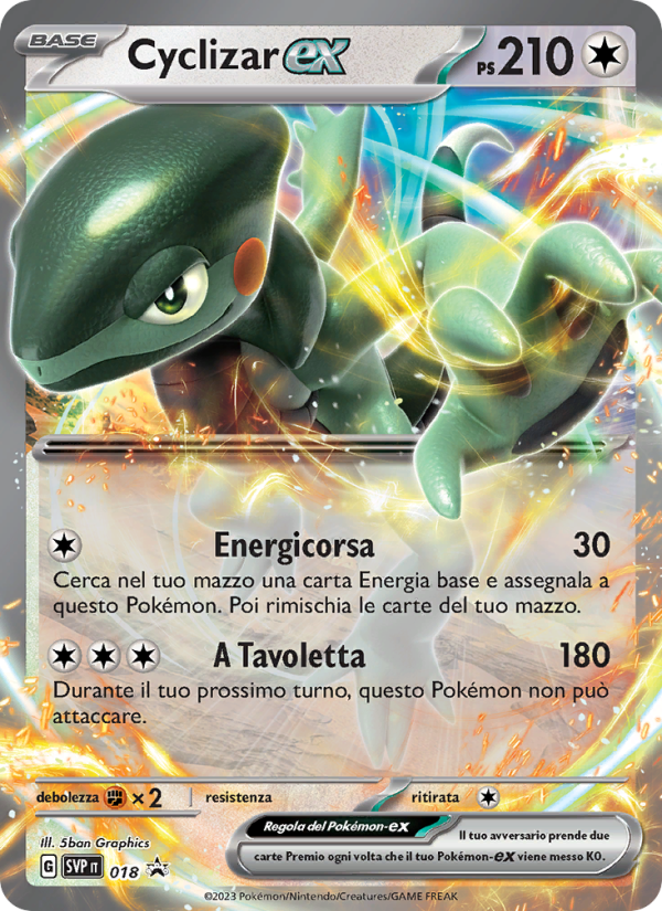 Cyclizar-ex 018/192 — SVP Black Star Promos (Italian Pokémon TCG card)