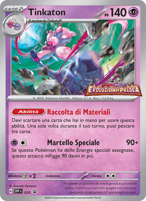 Tinkaton 020/192 — SVP Black Star Promos (Italian Pokémon TCG card)