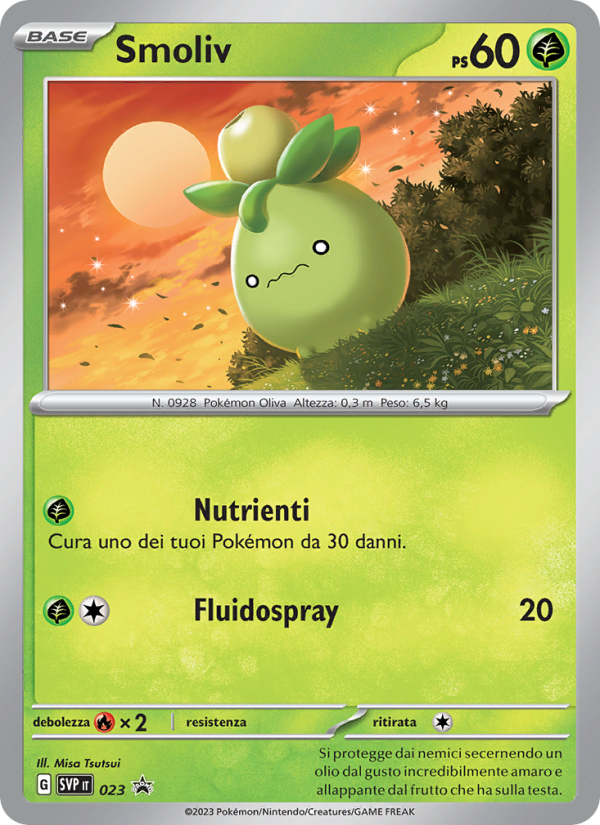 Smoliv 023/192 — SVP Black Star Promos (Italian Pokémon TCG card)