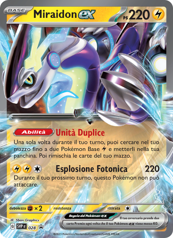 Miraidon-ex 028/192 — SVP Black Star Promos (Italian Pokémon TCG card)