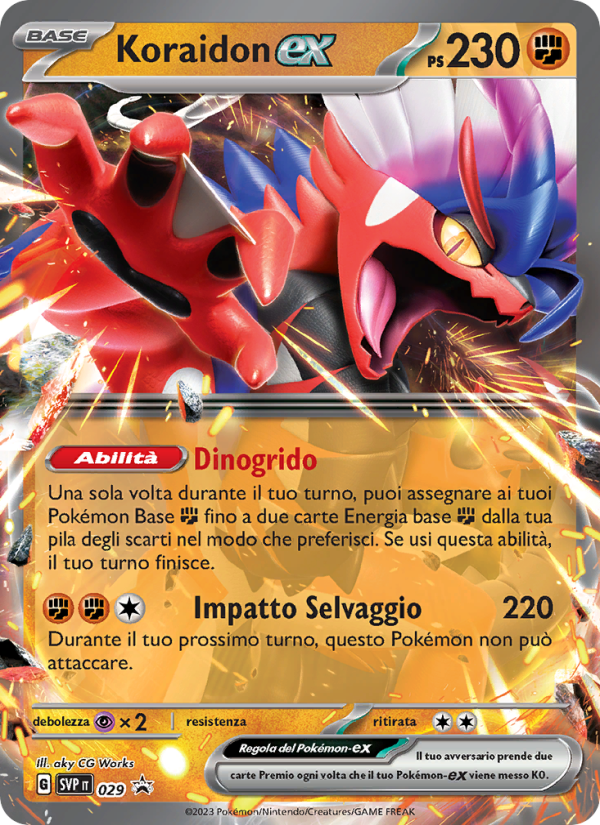 Koraidon-ex 029/192 — SVP Black Star Promos (Italian Pokémon TCG card)
