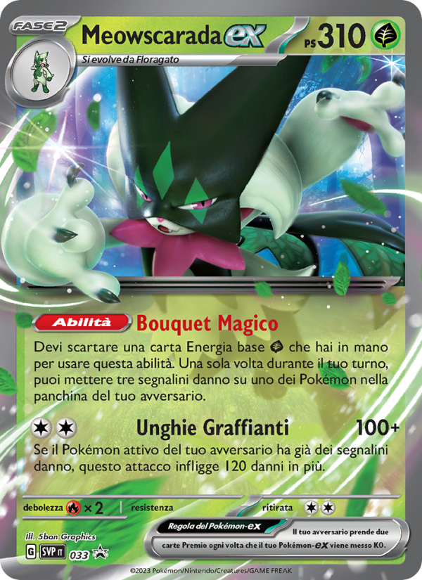 Meowscarada-ex 033/192 — SVP Black Star Promos (Italian Pokémon TCG card)