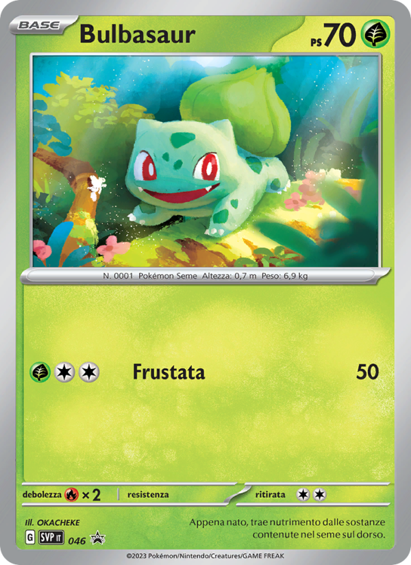 Bulbasaur 046/192 — SVP Black Star Promos (Italian Pokémon TCG card)