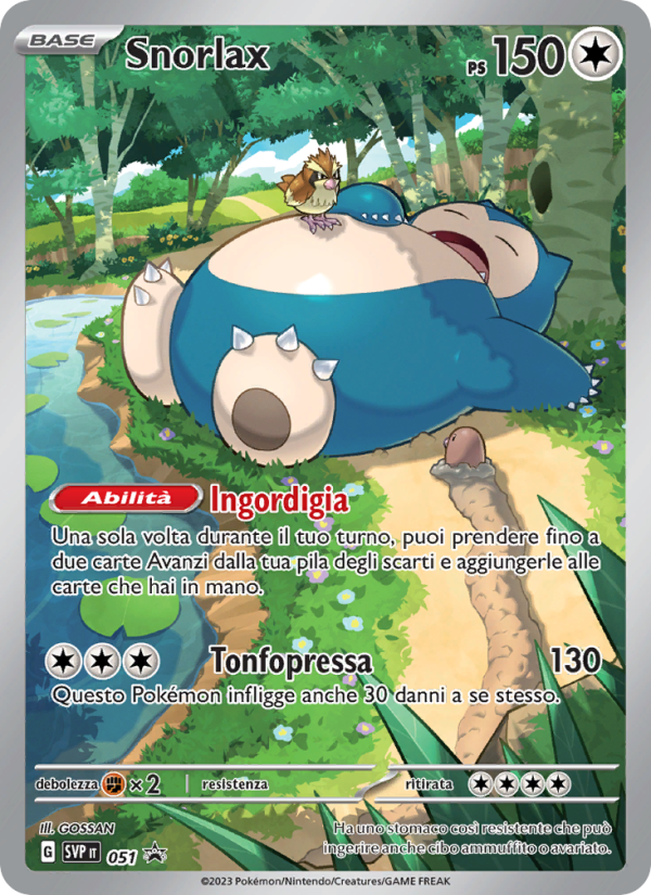 Snorlax 051/192 — SVP Black Star Promos (Italian Pokémon TCG card)