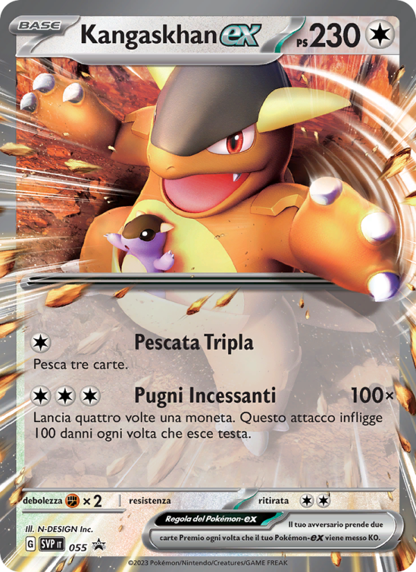 Kangaskhan-ex 055/192 — SVP Black Star Promos (Italian Pokémon TCG card)