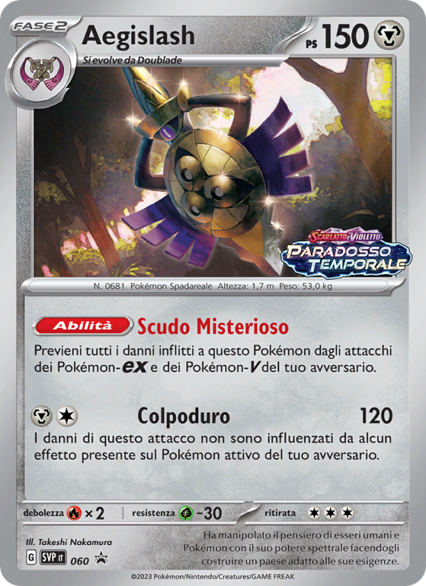Aegislash 060/192 — SVP Black Star Promos (Italian Pokémon TCG card)