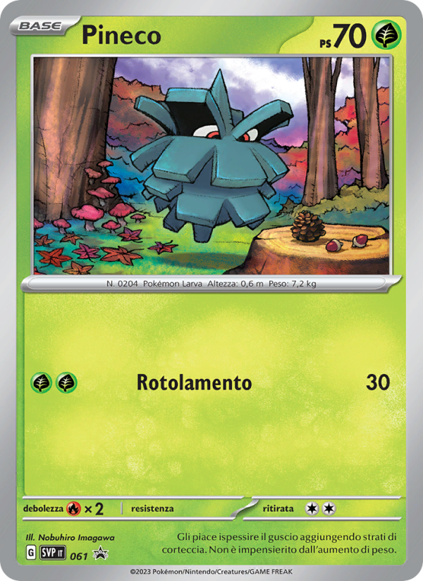 Pineco 061/192 — SVP Black Star Promos (Italian Pokémon TCG card)